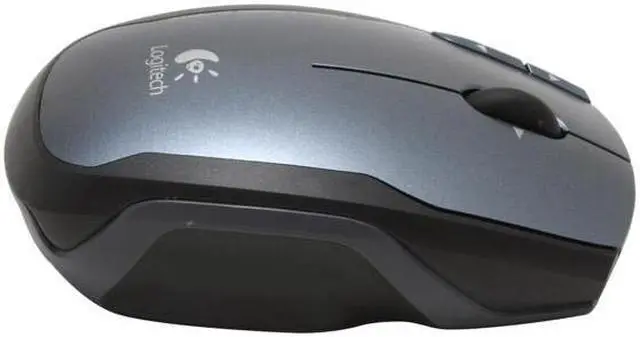 Alt view image 3 of 7 - Logitech 931453-0403 Gray 5 Buttons Tilt Wheel Cordless Laser V400 Storm Notebook Mouse