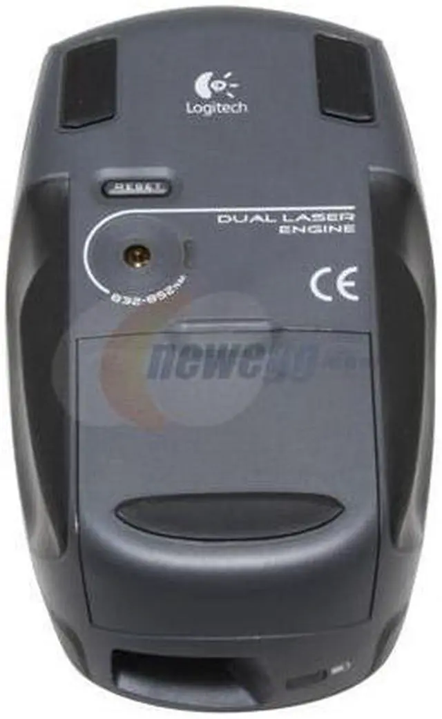 Alt view image 4 of 7 - Logitech 931453-0403 Gray 5 Buttons Tilt Wheel Cordless Laser V400 Storm Notebook Mouse