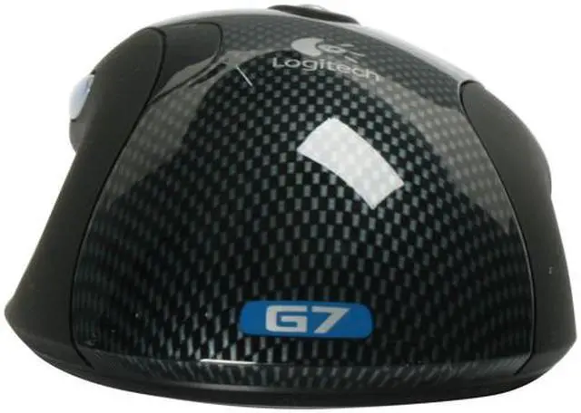 Alt view image 3 of 7 - Logitech G7 Black 6 Buttons Tilt Wheel Cordless Laser Mouse