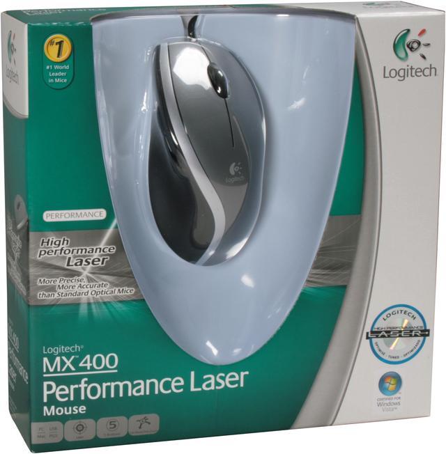 Alt view image 10 of 10 - Logitech MX400 2-Tone 5 Buttons Tilt Wheel USB or PS/2 Wired Laser Mouse