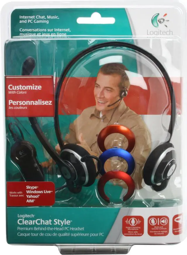 Alt view image 4 of 4 - Logitech ClearChat Style 3.5mm Connector Supra-aural Headset