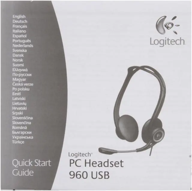 Alt view image 10 of 11 - Logitech Supra-aural PC Headset 960 USB