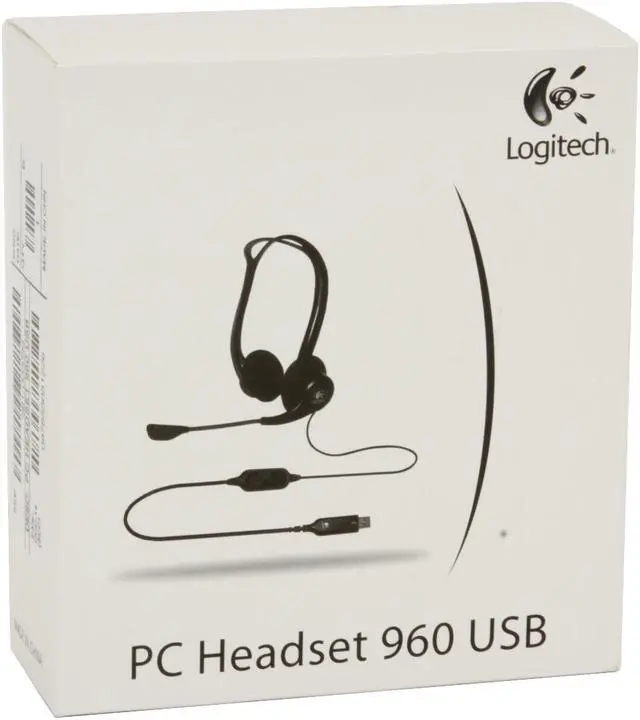 Alt view image 11 of 11 - Logitech Supra-aural PC Headset 960 USB