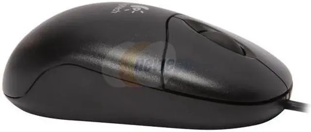 Alt view image 3 of 9 - Logitech 931369-0403 Black 3 Buttons 1 x Wheel USB Optical Mouse
