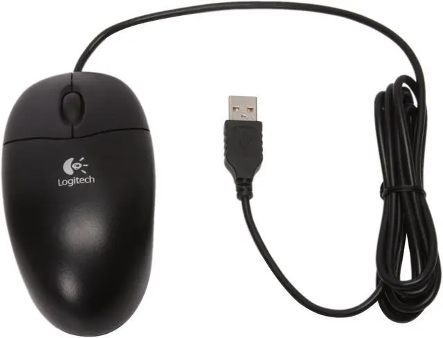 Alt view image 7 of 9 - Logitech 931369-0403 Black 3 Buttons 1 x Wheel USB Optical Mouse