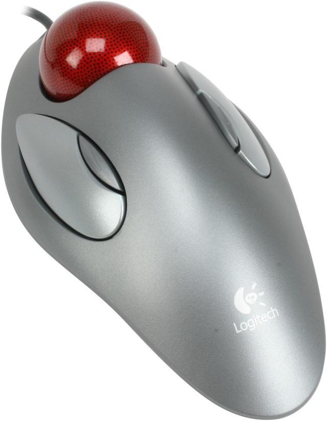Gå en tur væbner Som Logitech Trackman Marble Mouse, Four-Button, Programmable, Dark Gray Mice -  Newegg.com