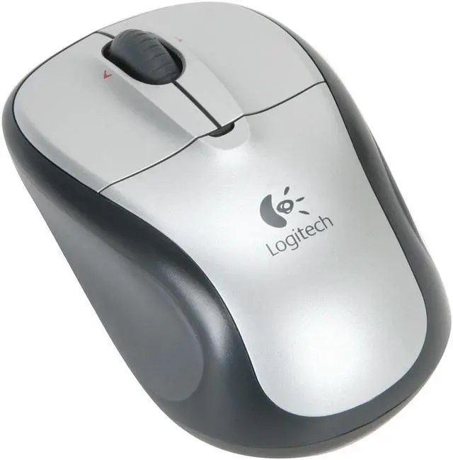 Alt view image 9 of 16 - Logitech V220 Silver 3 Buttons Tilt Wheel Cordless Optical Notebook Mouse and 15.4" Notebook Sleeve