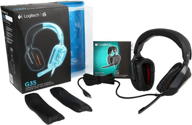 Alt view image 8 of 7 - Logitech G35 USB Connector Circumaural Surround Sound Headset