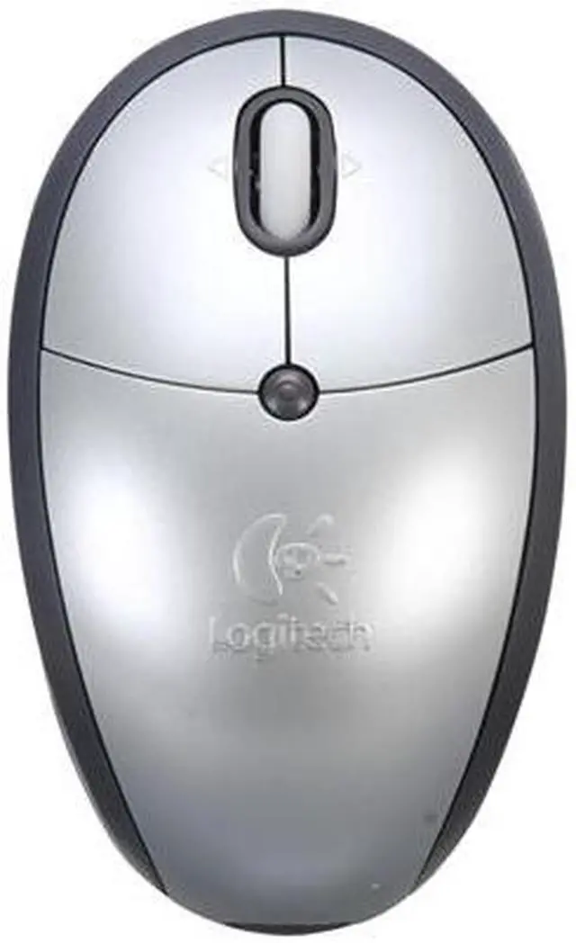 Alt view image 2 of 5 - Logitech Mini Silver/Dark Gray 3 Buttons Tilt Wheel Cordless Optical Mouse