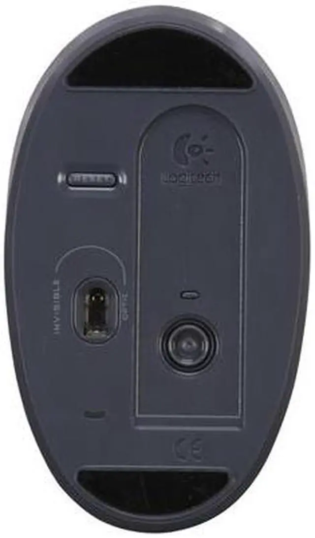Alt view image 4 of 5 - Logitech Mini Silver/Dark Gray 3 Buttons Tilt Wheel Cordless Optical Mouse