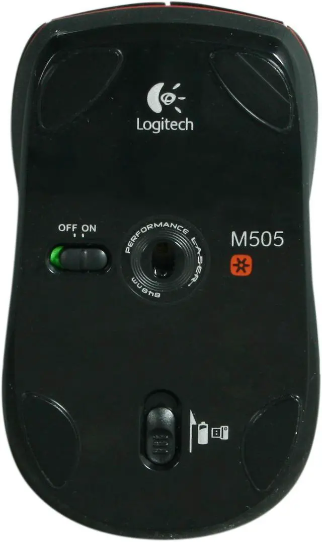 Alt view image 4 of 5 - Logitech Wireless Mouse M505 (910-001321) Black 3 Buttons Tilt Wheel USB RF Wireless Laser Mouse