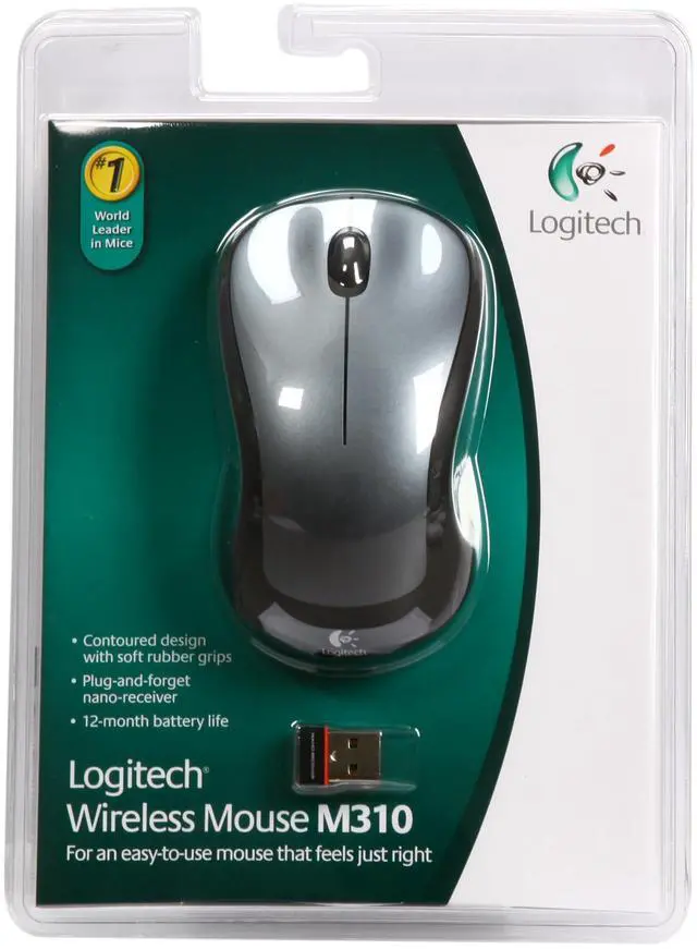 Alt view image 9 of 10 - Logitech M310 910-001675 Dark Gray 3 Buttons 1 x Wheel USB RF Wireless Optical Mouse