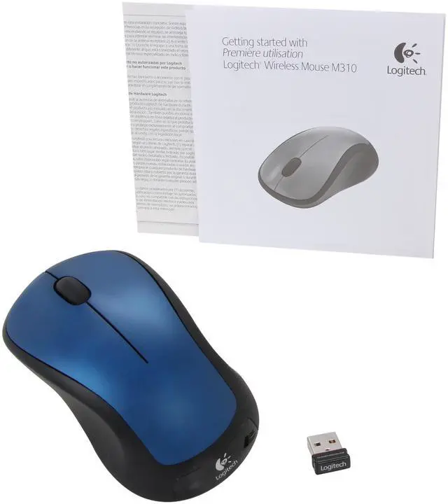 Alt view image 4 of 8 - Logitech M310 910-001917 Peacock Blue 3 Buttons 1 x Wheel USB RF Wireless Optical Mouse
