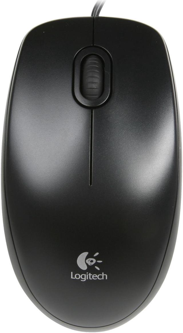  Logitech B100 Corded Mouse, Wired USB Mouse for Computers and  Laptops, Right or Left Hand Use - Black : Electronics