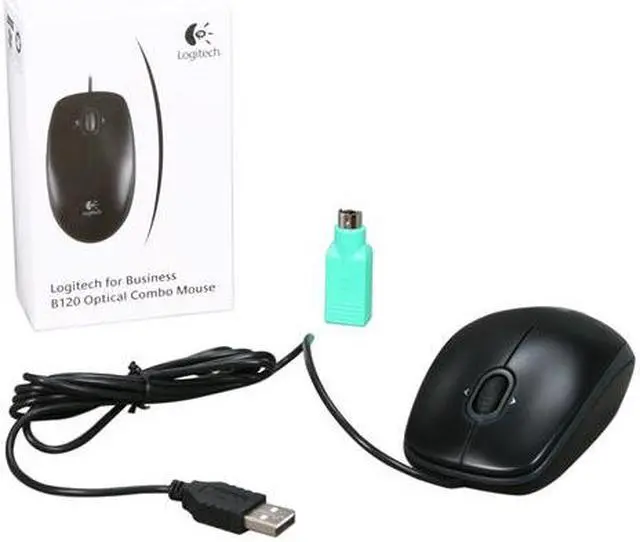 Alt view image 5 of 5 - Logitech B120 USB Mouse - Black
