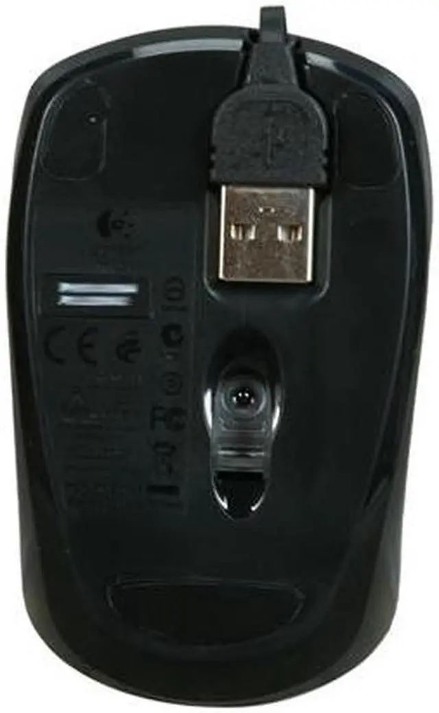 Alt view image 4 of 5 - Logitech M125 910-001830 Silver 3 Buttons 1 x Wheel USB Wired Optical Retractable Corded Mouse