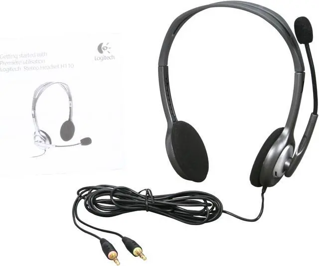 Alt view image 6 of 7 - Logitech H110 3.5mm Connector Stereo Headset