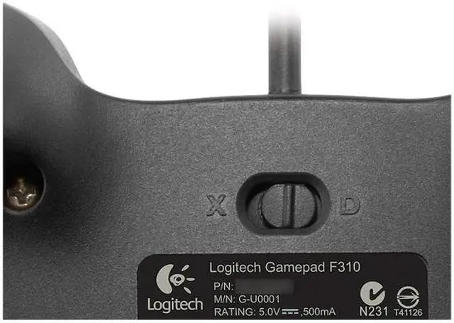 Alt view image 7 of 8 - Logitech F310 Wired Gamepad Controller Console Like Layout 4 Switch D-Pad PC - Blue