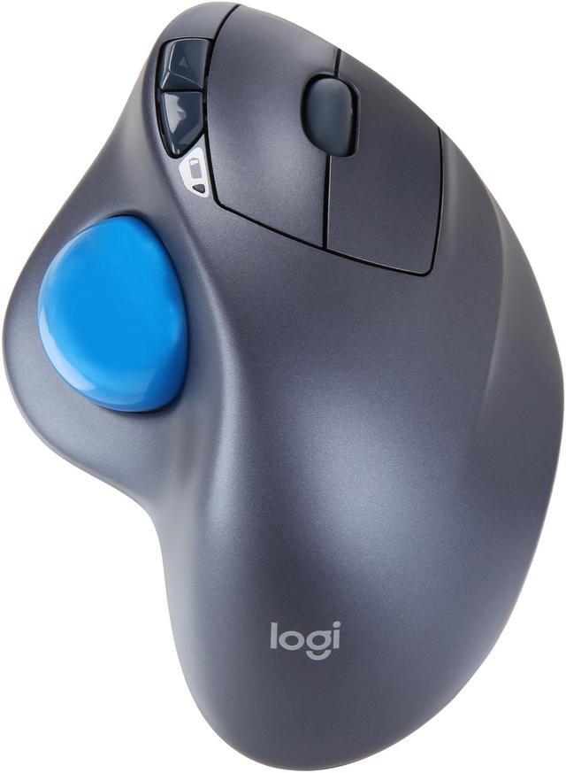Alt view image 4 of 8 - Logitech M570 910-001799 Silver and Blue 5 Buttons 1 x Wheel USB Trackball Laser Trackball