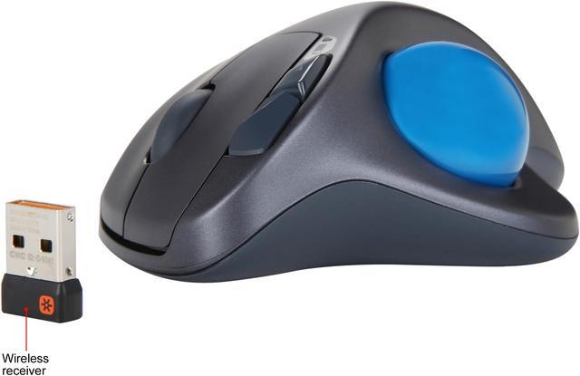 Alt view image 8 of 8 - Logitech M570 910-001799 Silver and Blue 5 Buttons 1 x Wheel USB Trackball Laser Trackball