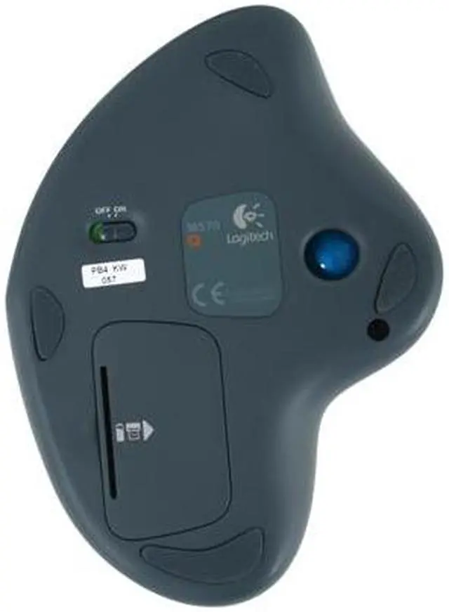 Alt view image 4 of 6 - Logitech M570 Black 1 x Wheel USB Trackball Laser Trackball