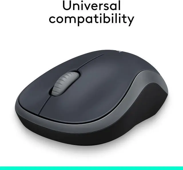 Alt view image 8 of 10 - Logitech M185 910002225 Swift Gray 3 Buttons 1 x Wheel USB RF Wireless Optical Mouse