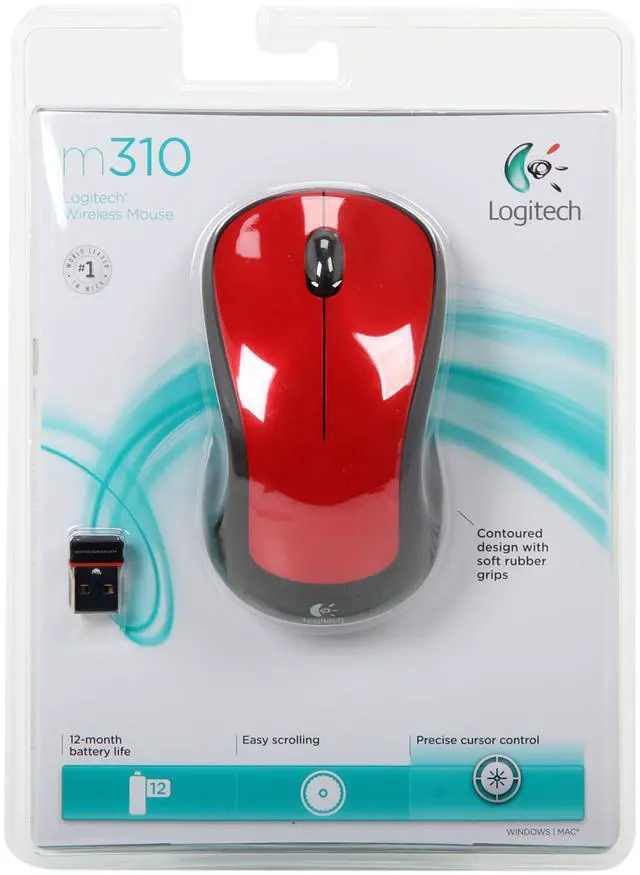 Alt view image 8 of 8 - Logitech M310 Wireless Mouse, 2.4 GHz with USB Nano Receiver, 1000 DPI Optical Tracking, 18 Month Life Battery, PC/Mac/Laptop