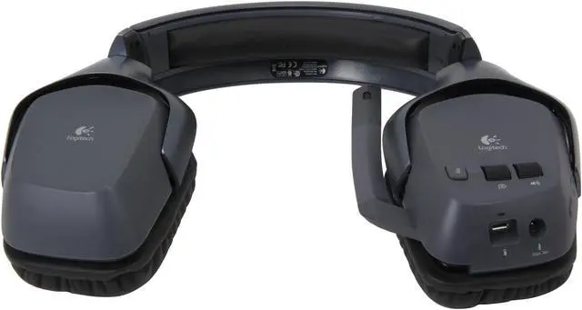 Alt view image 4 of 9 - Logitech Recertified 981-000277 F540 3.5 mm / RCA Connector Circumaural Wireless Headset