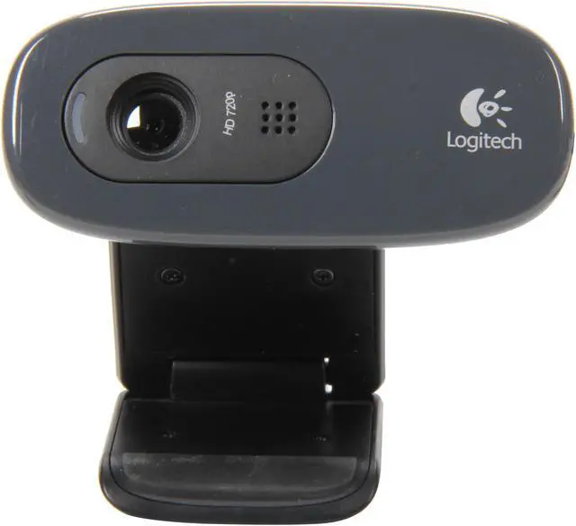 Alt view image 3 of 6 - Logitech C270 USB 2.0 HD WebCam w/ Behind-the-Head Headset