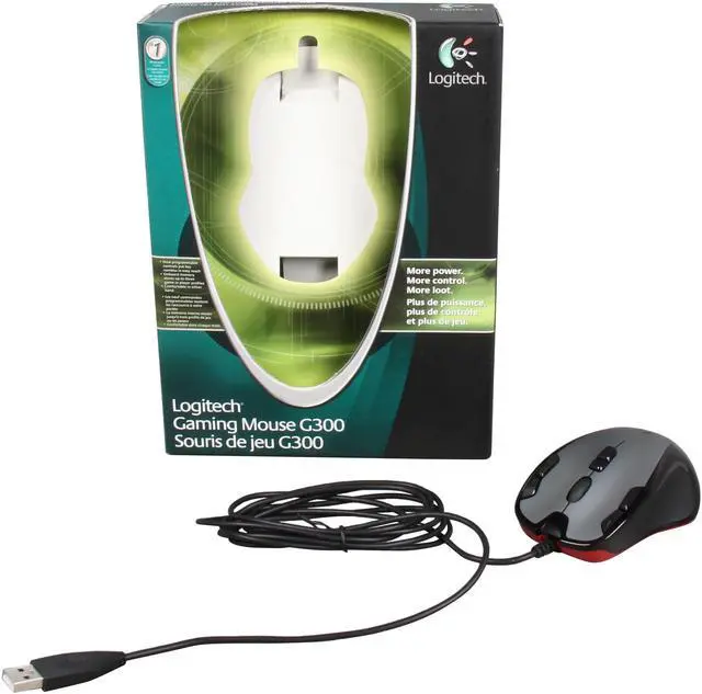 Alt view image 5 of 5 - Logitech G300 Black/Grey 9 Buttons 1 x Wheel USB Wired Optical Gaming Mouse