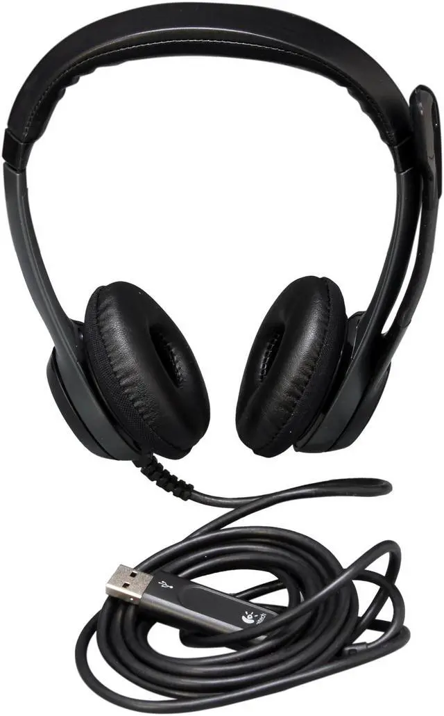 Alt view image 2 of 4 - Logitech Recertified 981-000195 H530 USB Connector Circumaural Headset