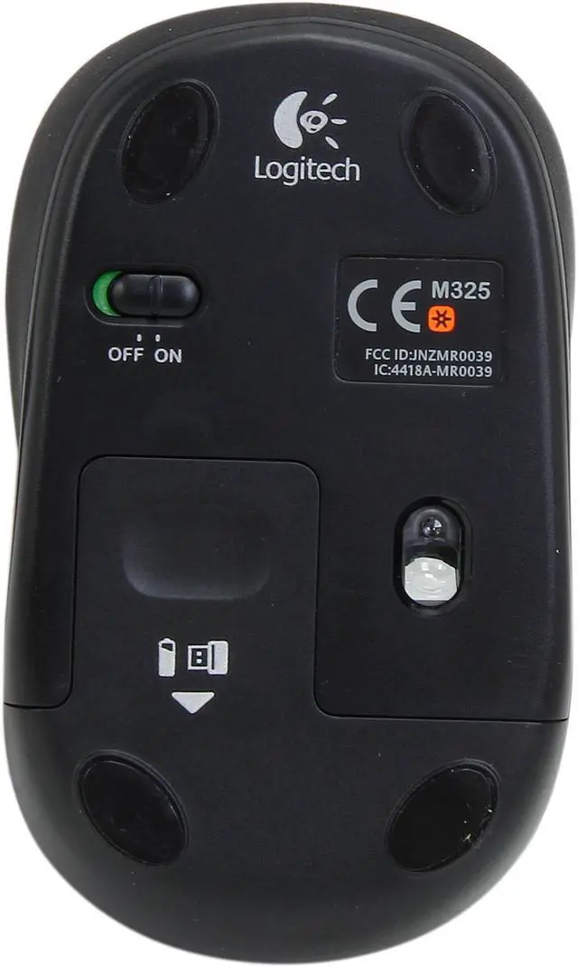 Alt view image 4 of 6 - Logitech M325 RF Wireless Optical 1000dpi Mouse, Red, 910-002651