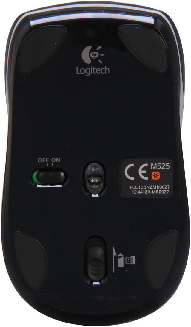 Logitech M525 Souris RF Wireless Optique Ambidextre - Souris (Ambidextre,  Optique, RF Wireless, Bleu)