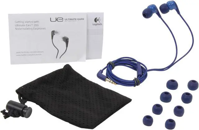 Alt view image 5 of 6 - Logitech Blue Ultimate Ears 200 3.5mm Connector Canal Noise Isolating Earphones