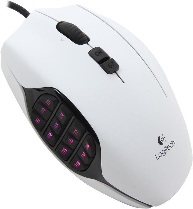 sammentrækning Koncession Snart Logitech G600MMO Gaming Mouse - White Gaming Mice - Newegg.com