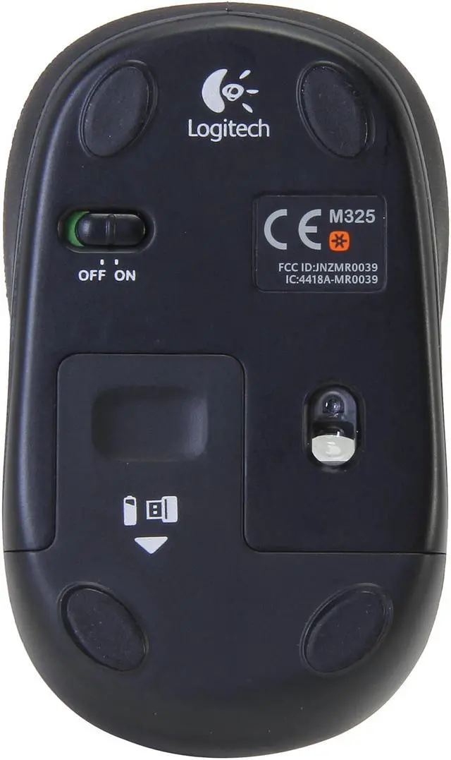 Alt view image 4 of 6 - Logitech M325 910-002967 Crimson Ribbons Tilt Wheel USB RF Wireless Optical Mouse