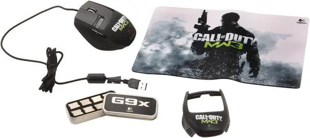 Alt view image 7 of 7 - Logitech Call of Duty: MW3 Edition (G9X) 910-002764 Black Tilt Wheel USB Wired Laser Gaming Mouse