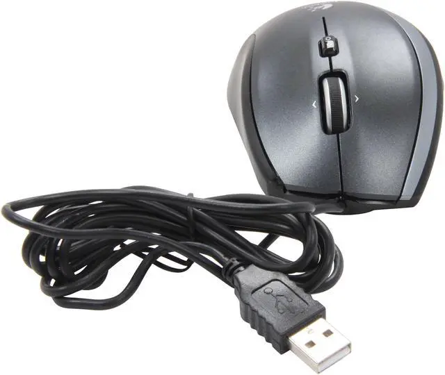 Alt view image 5 of 6 - Logitech M500 910-002810 Black Tilt Wheel Wired Mouse - OEM