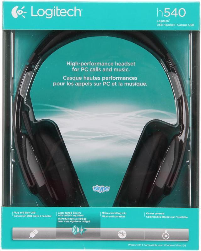 Alt view image 8 of 7 - Logitech High-performance USB Headset H540 for Windows and Mac, Skype Certified