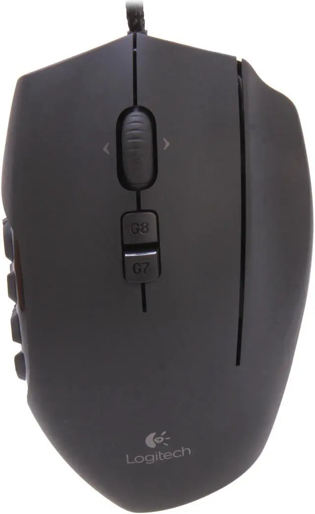 Alt view image 2 of 6 - Logitech Recertified 910-002864 G600 MMO Gaming Mouse  Black 20 Buttons Tilt Wheel USB Wired Laser 8200 dpi Mouse