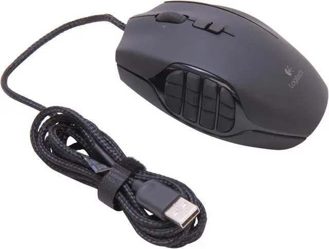 Alt view image 5 of 6 - Logitech Recertified 910-002864 G600 MMO Gaming Mouse  Black 20 Buttons Tilt Wheel USB Wired Laser 8200 dpi Mouse
