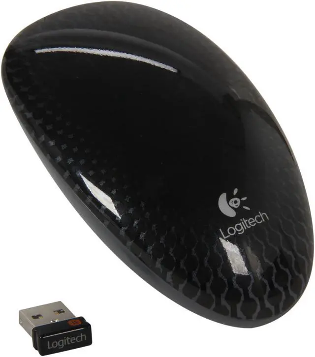 Main image of Logitech Recertified 910-003095 M600 Black Touch Scroll USB RF Wireless Optical Mouse