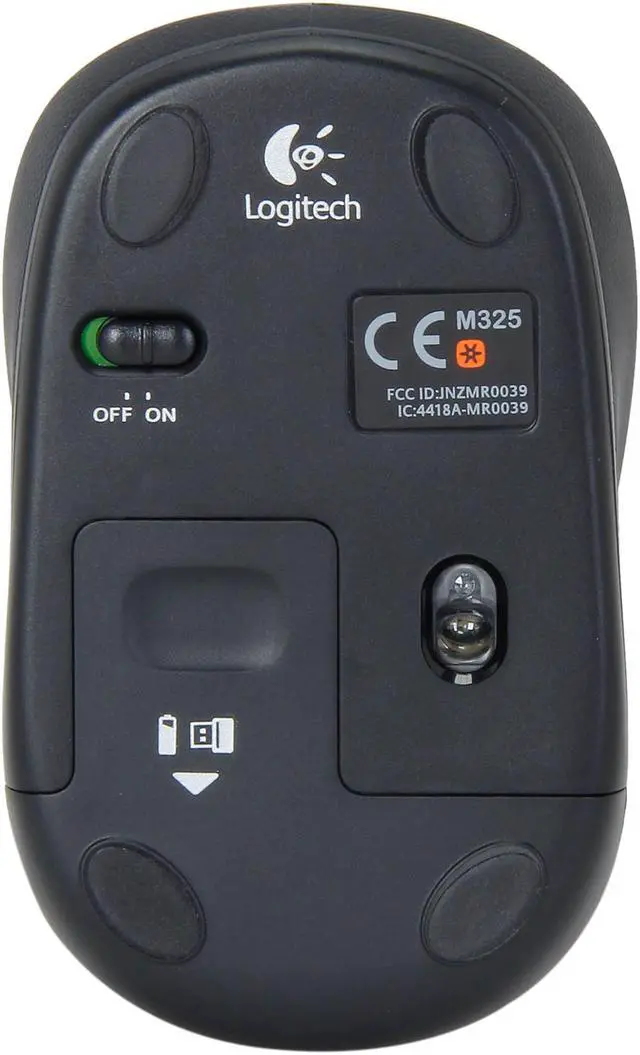 Alt view image 4 of 6 - Logitech M325 RF Wireless Optical 1000dpi Mouse, Silver, 910-002332