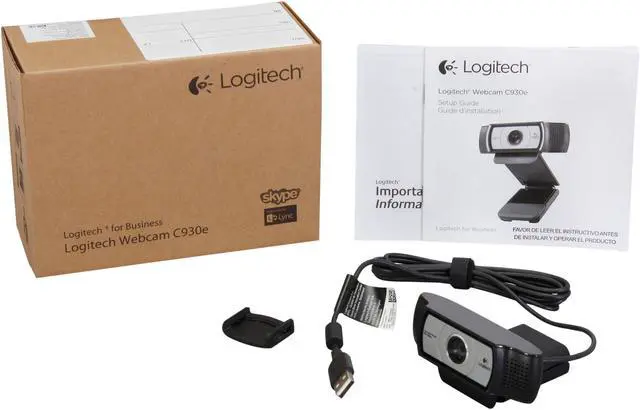 Alt view image 8 of 7 - Logitech C930e 1080P HD Video Webcam - 90-Degree Extended View, Microsoft Lync 2013 and Skype Certified - Black