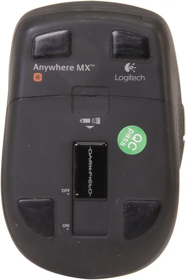 Alt view image 4 of 6 - Logitech Recertified 910-002896 Anywhere Mouse MX Black 5-Button Tilt Wheel USB RF Wireless Laser Mouse