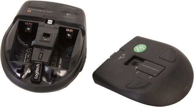 Alt view image 5 of 6 - Logitech Recertified 910-002896 Anywhere Mouse MX Black 5-Button Tilt Wheel USB RF Wireless Laser Mouse
