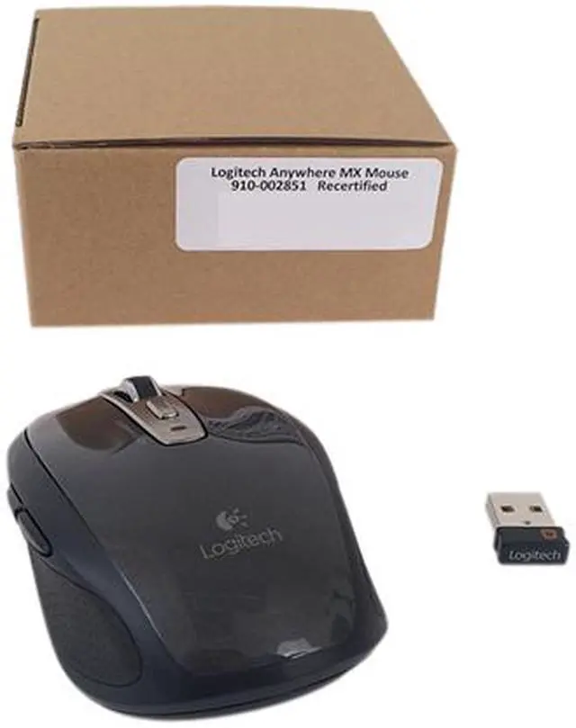 Alt view image 6 of 6 - Logitech Recertified 910-002896 Anywhere Mouse MX Black 5-Button Tilt Wheel USB RF Wireless Laser Mouse
