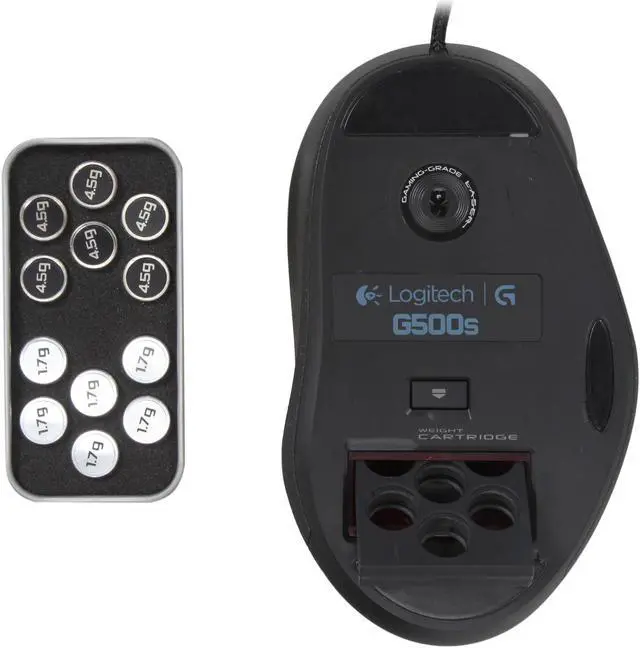 Alt view image 4 of 5 - Logitech G500S 910-003602 Black Chrome 10 Buttons 1 x Wheel USB Wired Laser Gaming Mouse