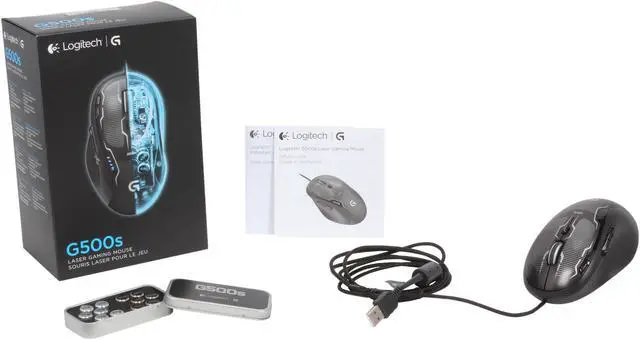 Alt view image 5 of 5 - Logitech G500S 910-003602 Black Chrome 10 Buttons 1 x Wheel USB Wired Laser Gaming Mouse