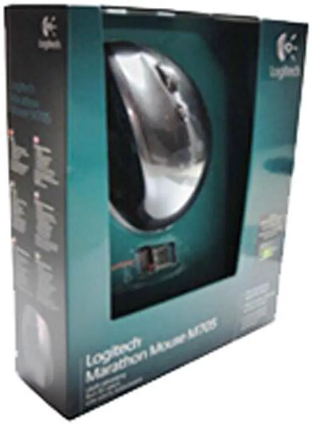 Alt view image 6 of 6 - Logitech M705 Wireless Laser Optical USB Marathon Mouse for PC & Mac, 910-001229